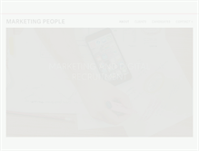 Tablet Screenshot of marketing-people.com